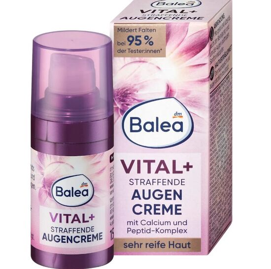 Balea Vital Plus acu krēms ar kalciju, nobriedušai ādai, 15 ml